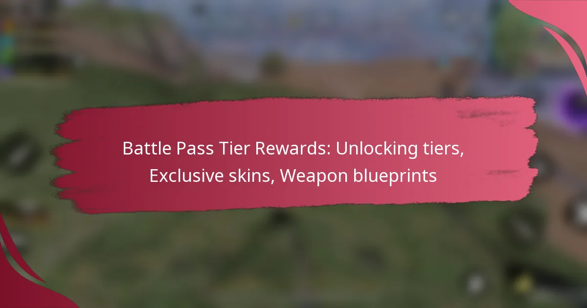 Battle Pass Tier Rewards: Unlocking tiers, Exclusive skins, Weapon blueprints