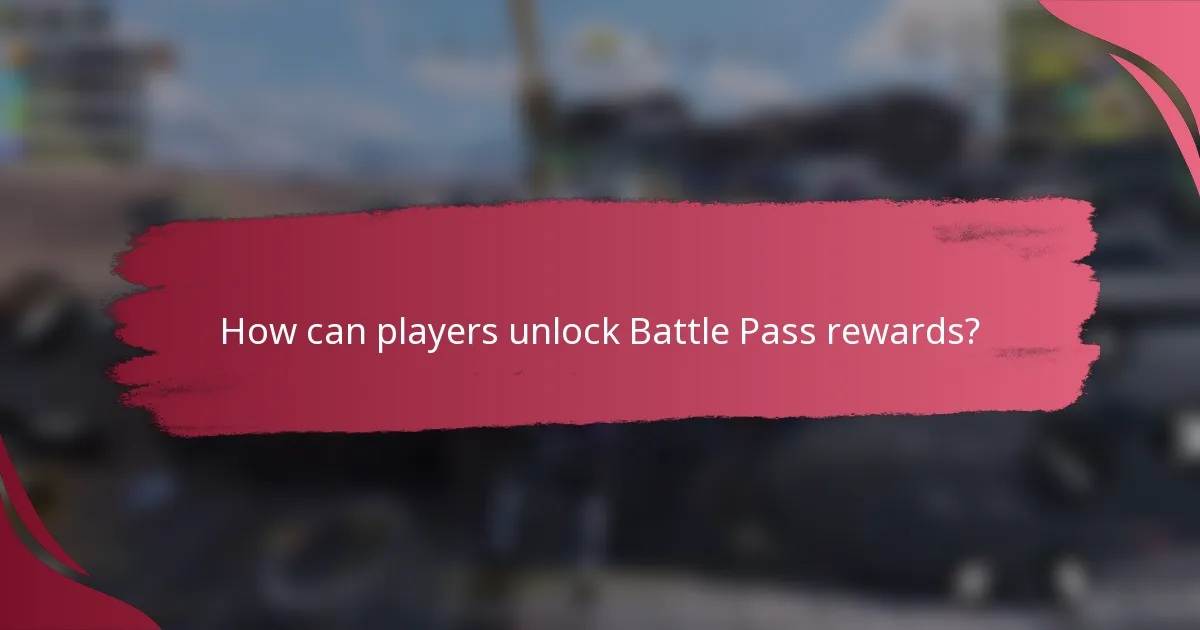 How can players unlock Battle Pass rewards?