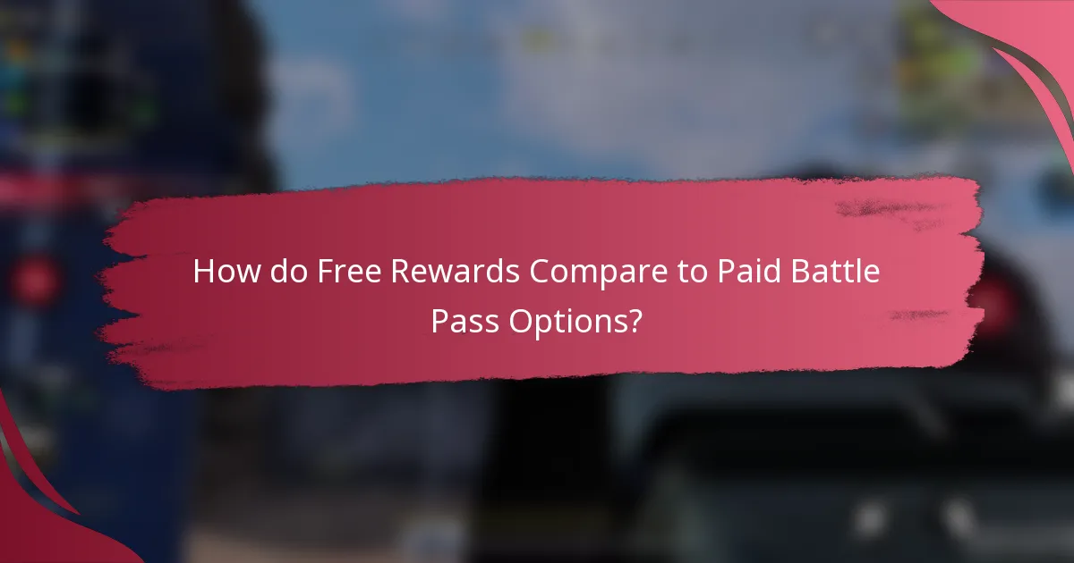How do Free Rewards Compare to Paid Battle Pass Options?