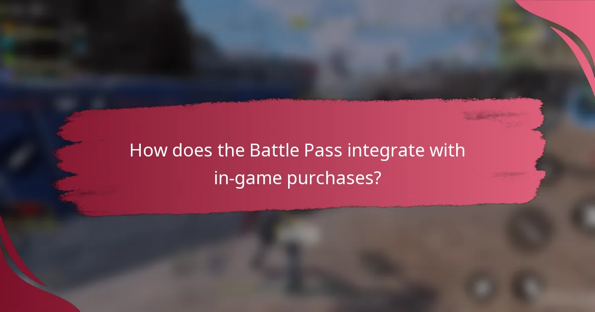 How does the Battle Pass integrate with in-game purchases?