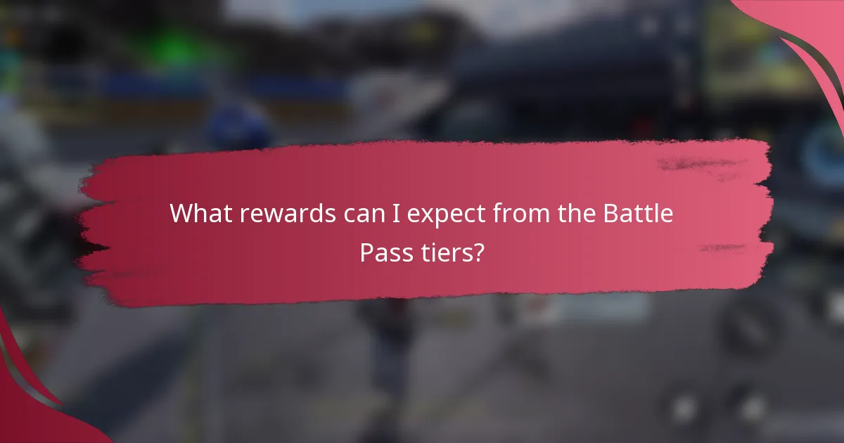 What rewards can I expect from the Battle Pass tiers?